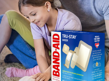 FOUR Boxes of 80-Count Band-Aid Tru-Stay Sheer Adhesive Bandages as low as $2.65 EACH Box (Reg. $3.28) + Free Shipping – 3¢/Bandage + Buy 4, Save 5%