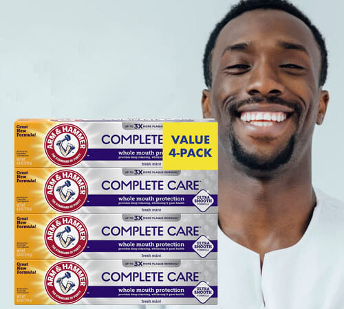 4-Pack Arm & Hammer Complete Care Toothpaste, Fresh Mint Flavor as low as $9.24 After Coupon (Reg. $14.12) – $2.31/6.0oz Tube + Free Shipping