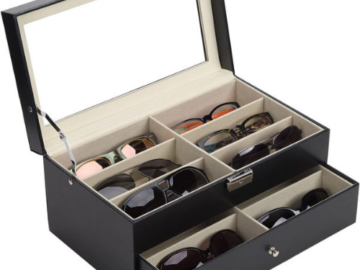 Organize your sunglasses with this Sunglasses Organizer with 12 Compartments for just $20.29 After Code + Coupon (Reg. $28.99) + Free Shipping