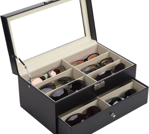 Organize your sunglasses with this Sunglasses Organizer with 12 Compartments for just $20.29 After Code + Coupon (Reg. $28.99) + Free Shipping