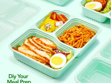 50-Pack 3-Compartment BPA-Free Meal Prep Containers  $22 After Code (Reg. $55) – $0.44/30-oz Container + Free Shipping – FAB Ratings!