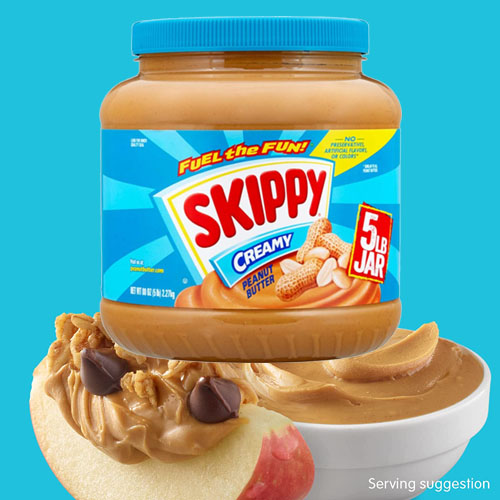 SKIPPY Creamy Peanut Butter, 5 Pound Jar as low as $8.14 Shipped Free (Reg. $10.53)