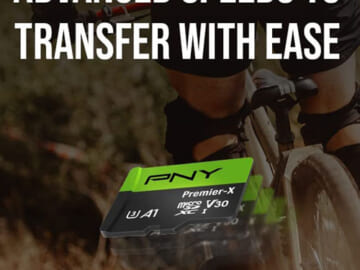 PNY 256GB Premier-X Class 10 U3 V30 microSDXC Flash Memory Card $19.99 (Reg. $33) – FAB Ratings!