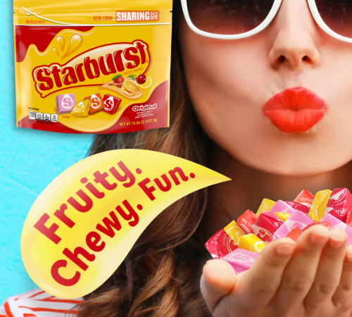 FOUR Pouches of Starburst Original Fruit Chews Candy, 15.6 Oz as low as $2.91 EACH Bag After Coupon (Reg. $4.59) + Free Shipping + Buy 4, Sav e5%