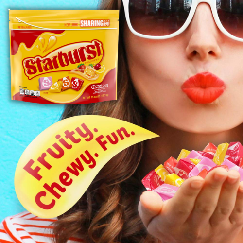 FOUR Pouches of Starburst Original Fruit Chews Candy, 15.6 Oz as low as $2.91 EACH Bag After Coupon (Reg. $4.59) + Free Shipping + Buy 4, Sav e5%