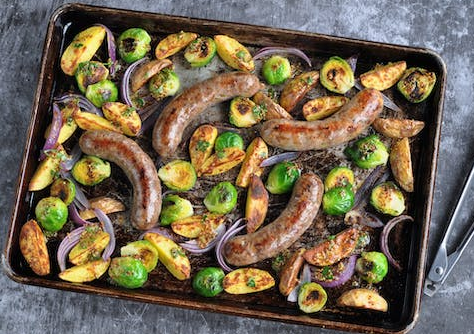 sausage sheet pan