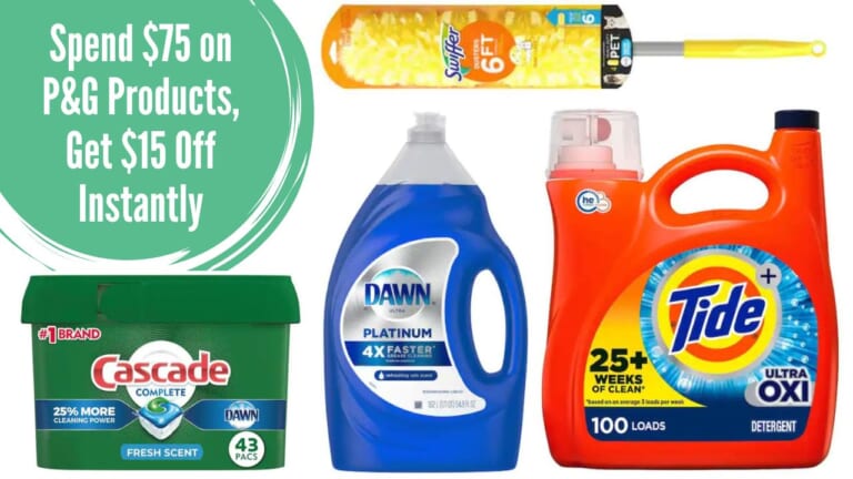 Home Depot | Spend $75 on P&G Products, Get $15 Off