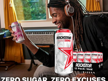 12-Pack Rockstar Pure Zero Energy Drink, Fruit Punch, 16oz Cans as low as $12.75 Shipped Free (Reg. $22.56) – 15.6K+ FAB Ratings! – $1.06/Can