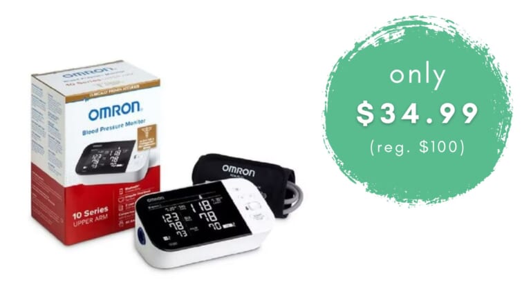 Omron Blood Pressure Monitor Now $39.99 (reg. $100)