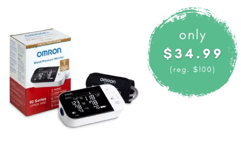 Omron Blood Pressure Monitor Now $39.99 (reg. $100)