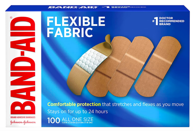 Band-Aid Brand Sterile Flexible Fabric Adhesive Bandages, 100 count only $5.72 shipped!