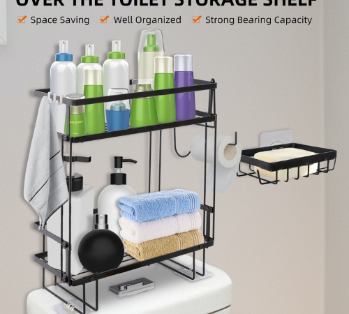 Keep your personal items organized, tidy and clean with this Over The Toilet 2-Tier Storage Rack for just $19.99 (Reg. $23.99)