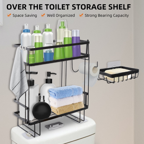 Keep your personal items organized, tidy and clean with this Over The Toilet 2-Tier Storage Rack for just $19.99 (Reg. $23.99)