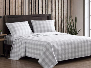 3-Piece Eddie Bauer 100% Cotton Flannel Bedding Set (Twin, Lakehouse Plaid) $18.94 (Reg. $40) – 3K+ FAB Ratings!