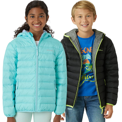 Eddie Bauer Boys’ & Girls’ Lightweight Down Reversible Jacket $20 (Reg. $40) – 8 Colors