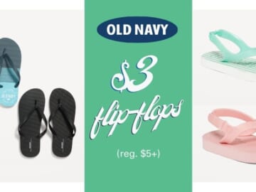 Old Navy Flip-Flops Only $3 (reg. $5+)