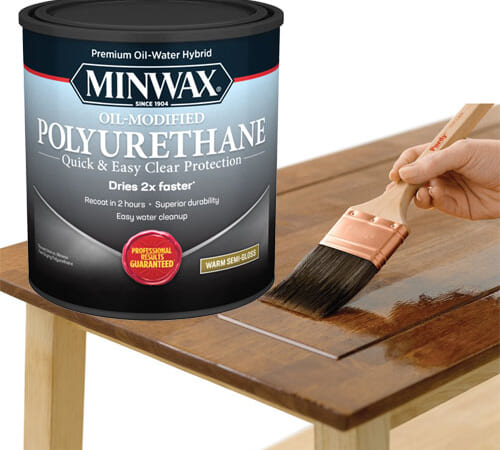 1-Quart Minwax Water Based Oil-Modified Polyurethane (Warm Semi-Gloss, Clear) $9.23 (Reg. $35.62)