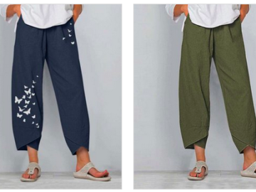 Tulip-Hem Harem Pants only $12.29!