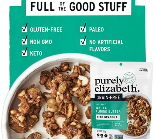 Purely Elizabeth Vanilla Almond Butter Grain-Free Granola, 8 oz as low as $2.69 After Coupon (Reg. $6) + Free Shipping –