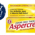 Get 2 Aspercreme Pain Relief Creams for FREE at Publix