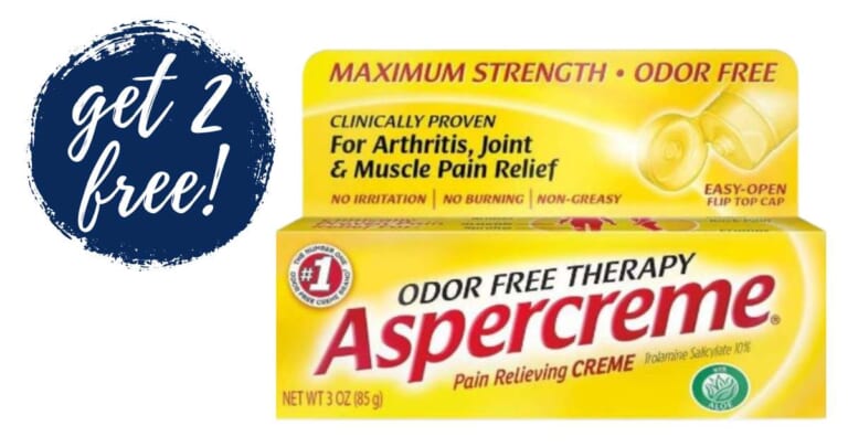 Get 2 Aspercreme Pain Relief Creams for FREE at Publix