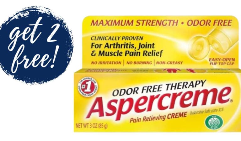 Get 2 Aspercreme Pain Relief Creams for FREE at Publix