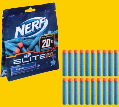 Nerf Elite 2.0 Twenty Dart Refill Pack $3.99 (Reg. $6) – $0.20/ Dart, 1.2K+ FAB Easter basket stuffer