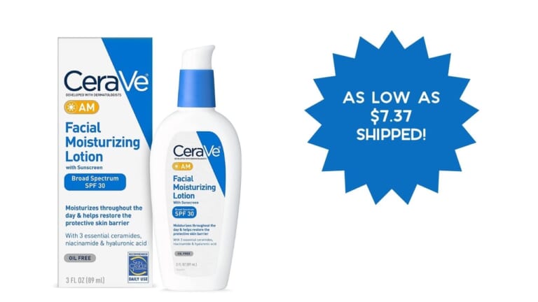 CeraVe Facial Moisturizer As Low As $7.37 Shipped!