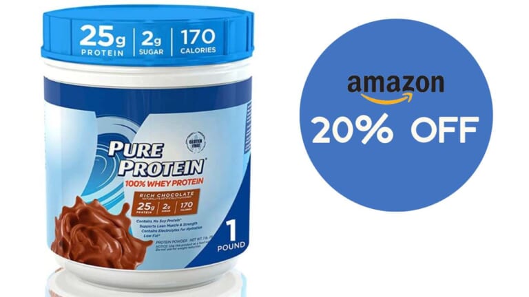 Amazon Coupon | 20% Off Chocolate Pure Protein 1lb