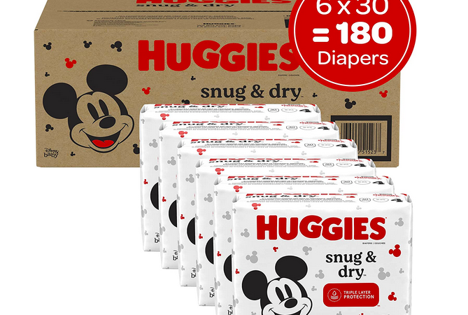 *HOT* Huggies Snug & Dry Baby Diapers, Size 4 only $0.18 per diaper shipped!