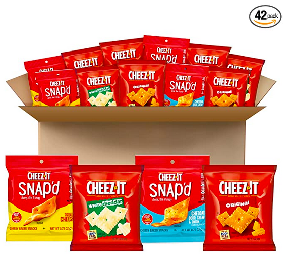 Cheez-It Baked Snack Cheese Crackers (42 bags) for just $14.69 shipped!