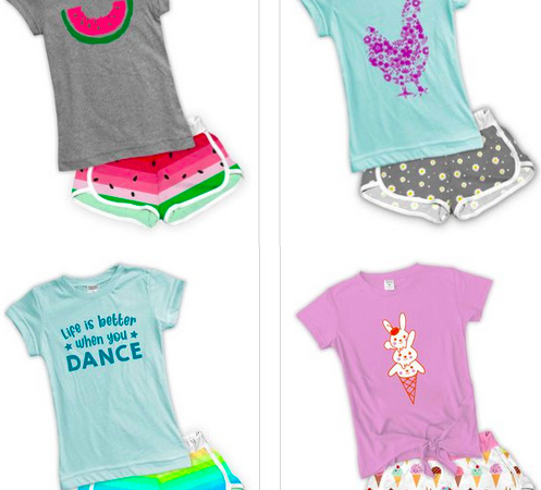 Girl’s Tee-&-Shorts Sets only $12.99 + shipping!