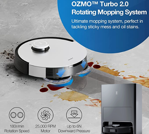 Experience a Truly Hands-Free Cleaning with 35% ECOVACS DEEBOT X1 Omni Robot Vacuum and Mop Combo!! All-IN-ONE CLEANING AND MOPPING SYSTEM