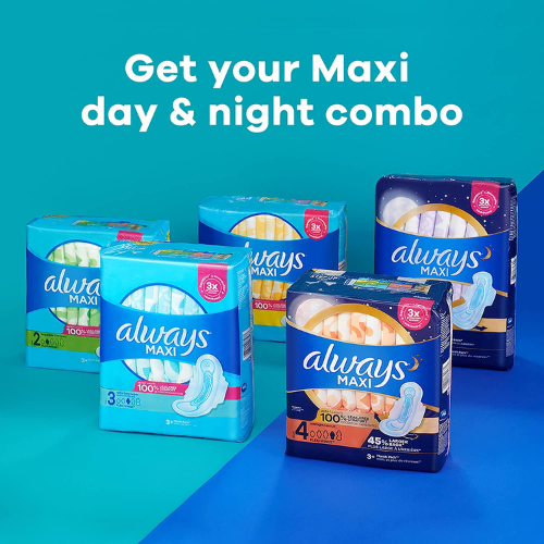 Save BIG on Always Maxi Feminine Pads from as low as $6.95 After Coupon (Reg. $10.47+) + Free Shipping – 11¢/Pad