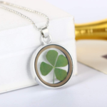 Pressed Four Leaf Clover Necklace $9.48 (Reg. $11)