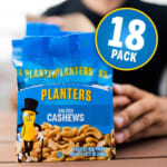 18-Pack PLANTERS Salted Cashews as low as $8.79 Shipped Free (Reg. $12.92) – $0.49/1.5 oz. Bag