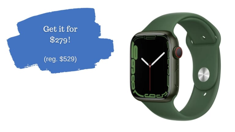 Apple Watch 7 + GPS $279 at Walmart