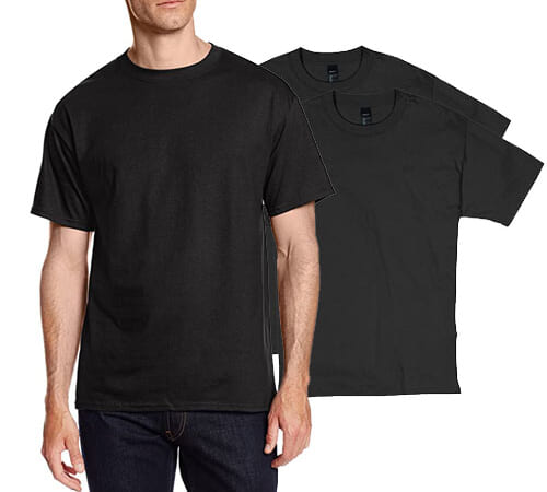 2-Pack Hanes Mens Beefy Classic Crewneck Black Cotton Tees as low as $8.55 Shipped Free (Reg. $23) – $4.28 Each, S-3XL