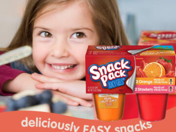 4-Count Snack Pack Juicy Gels Strawberry & Orange Cups as low as $1.06 Shipped Free (Reg. $1.33) – $0.27/ 3.25 Oz