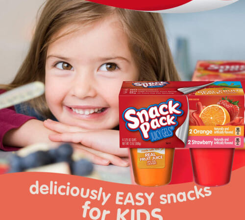 4-Count Snack Pack Juicy Gels Strawberry & Orange Cups as low as $1.06 Shipped Free (Reg. $1.33) – $0.27/ 3.25 Oz