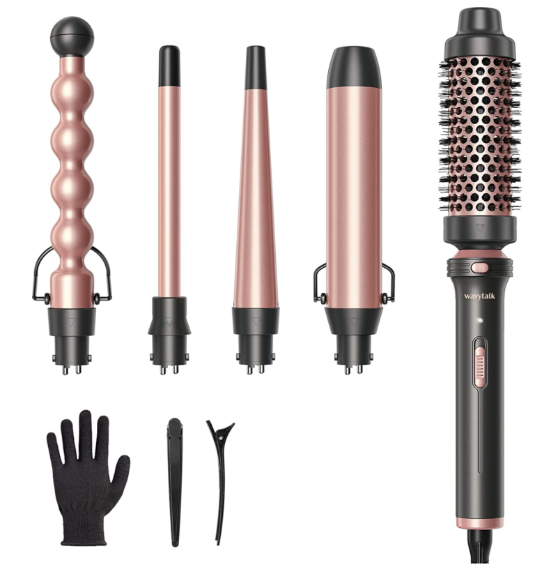 Ceramic Curling Wand 5-in-1 Interchangeable Set for just $26.55 shipped!