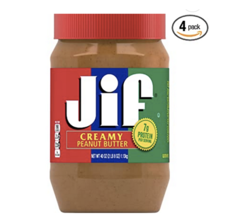 Jif Creamy Peanut Butter, 40 Ounces (Pack of 4) only $18.98 shipped!