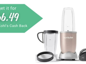 NutriBullet PRO Blender $66.49 After Kohl’s Cash Back