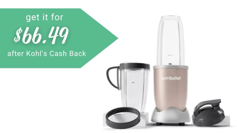 NutriBullet PRO Blender $66.49 After Kohl’s Cash Back