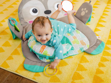 Bright Starts Tummy Time Prop & Play Baby Activity Mat $17.98 (Reg. $29.99) – with Support Pillow & Taggies