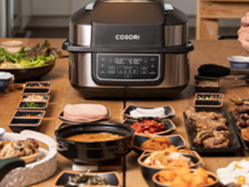 COSORI 6-Quart Indoor Grill & Smart XL Air Fryer Combo $140 Shipped Free (Reg. $240) – FAB Ratings! – Works with Alexa & Google Assistant!