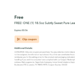 New Publix Digital Coupon | FREE Subtly Sweet Pure Leaf Single Serve Tea