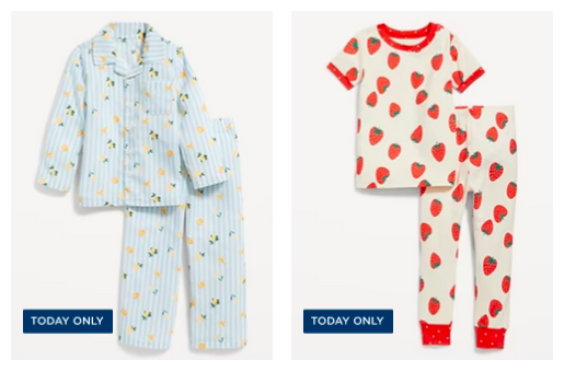 Old Navy: 50% off Pajamas for the Whole Family Today!