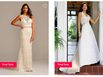 *HOT* David’s Bridal Wedding Gowns as low as $41.99!!
