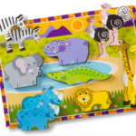 Melissa & Doug Wooden Chunky Puzzles only $5!